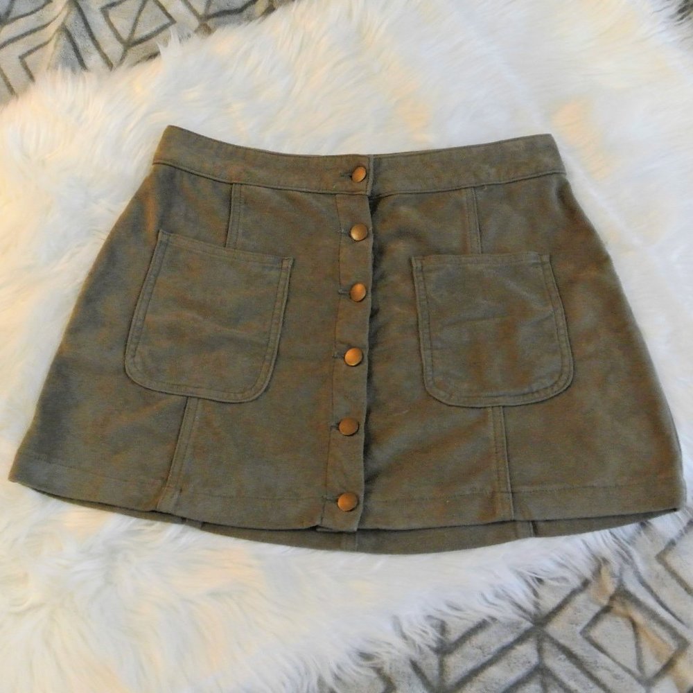 Altar'd State Olive Green Skirt